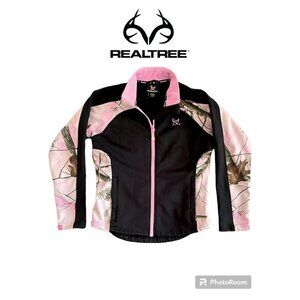 Bushmaster Realtree Scuba‎ Jacket Wom Small Camo Pink Hunting Camp Country Fall